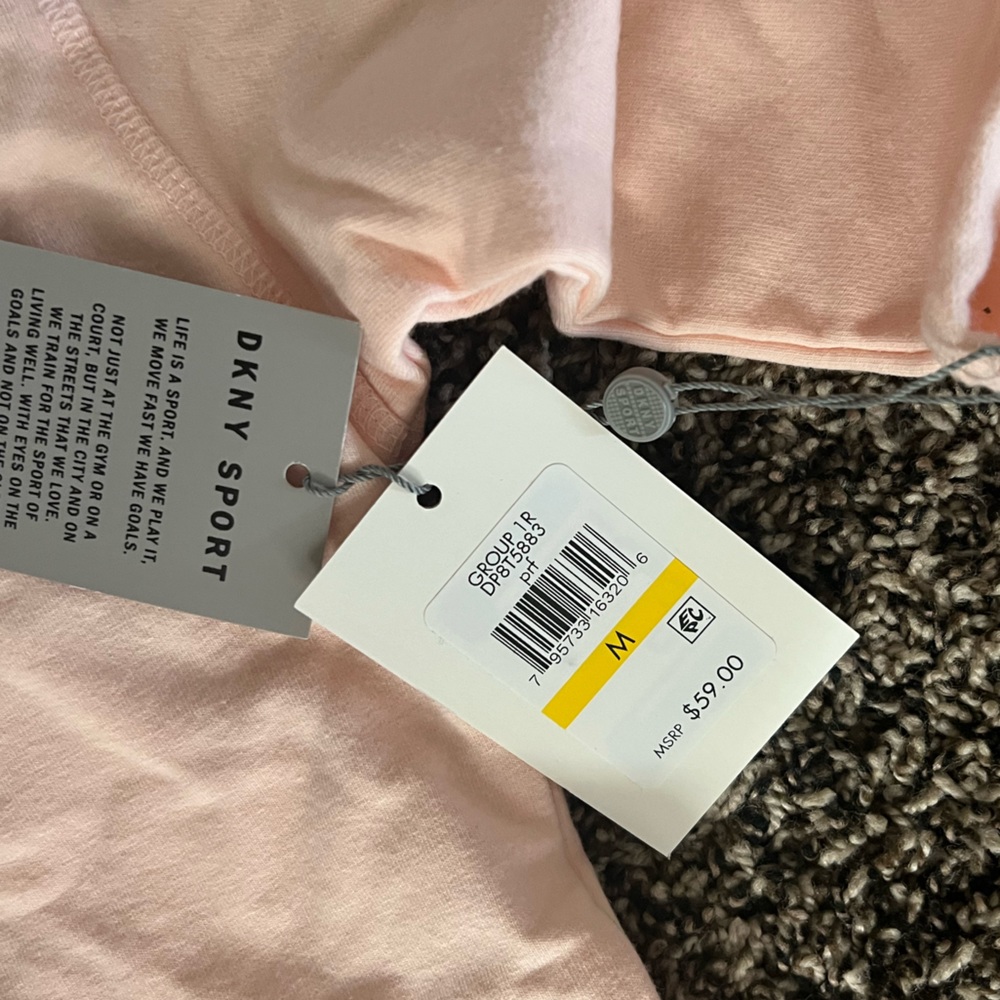 DKNY Light Pink Hoodie NWT
